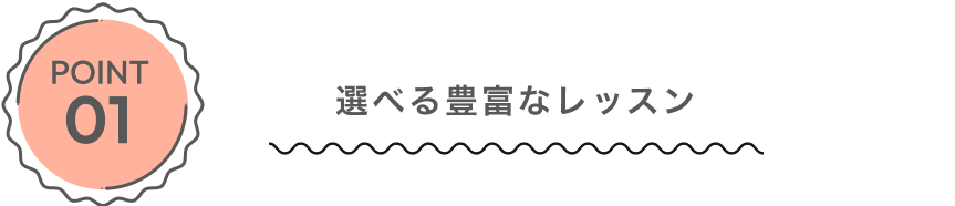 目的なスキルに合わせた多彩なカリキュラム